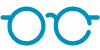 An icon graphic of glasses
