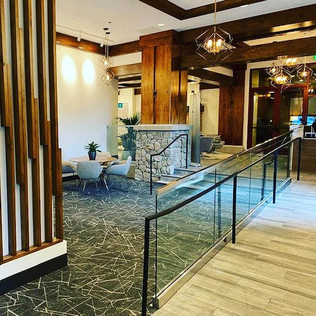 Did you know that we don't just specialize in large-scale hotel renovations? We also take on smaller hospitality projects, such as this recently completed sales center in South Lake Tahoe, California. The 3,800-square-foot area underwent an open remodel which involved complete demolition, a new layout and reconfiguration, and the addition of new glass cubicles. We also added a new storefront, as well as new millwork and finishes. 🔨
.
.
.
.
.
#construction
#hospitalityconstruction
#officeconstruction
#wednesdayvibes 
#interiordesign
#remodeling #beforeandafter #salesoffice #makeover